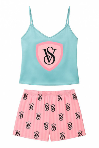 تاپ و شلوارک ساتن