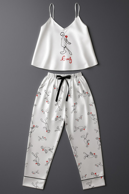 تاپ و شلوار ساتن