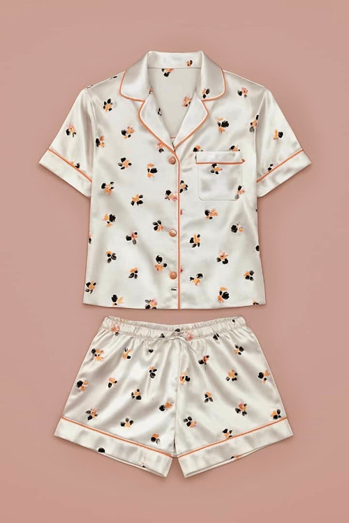 پیراهن جلو دکمه دار و شلوارک