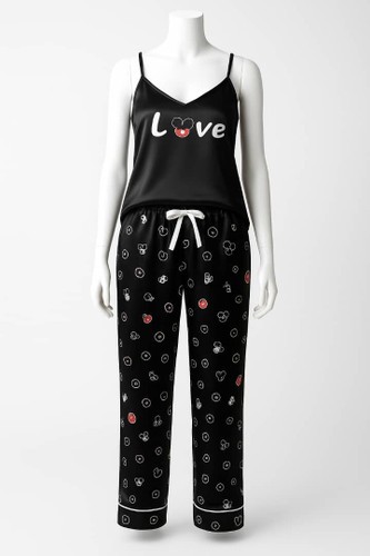 ست تاپ و شلوار زنانه ساتن تن مانکن